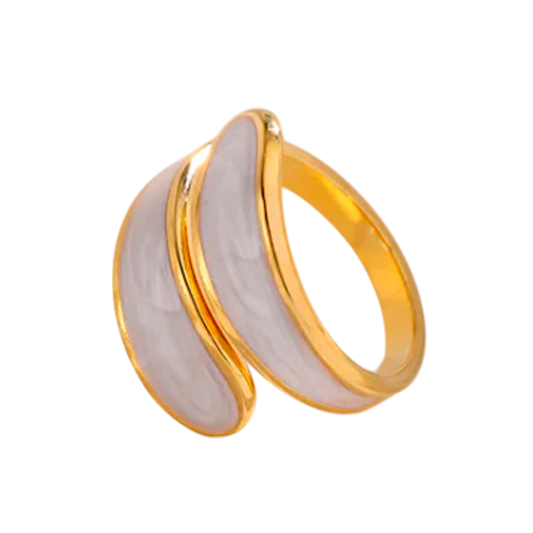 Anel Personalizado Ajustável em Aço Titânio para Mulheres