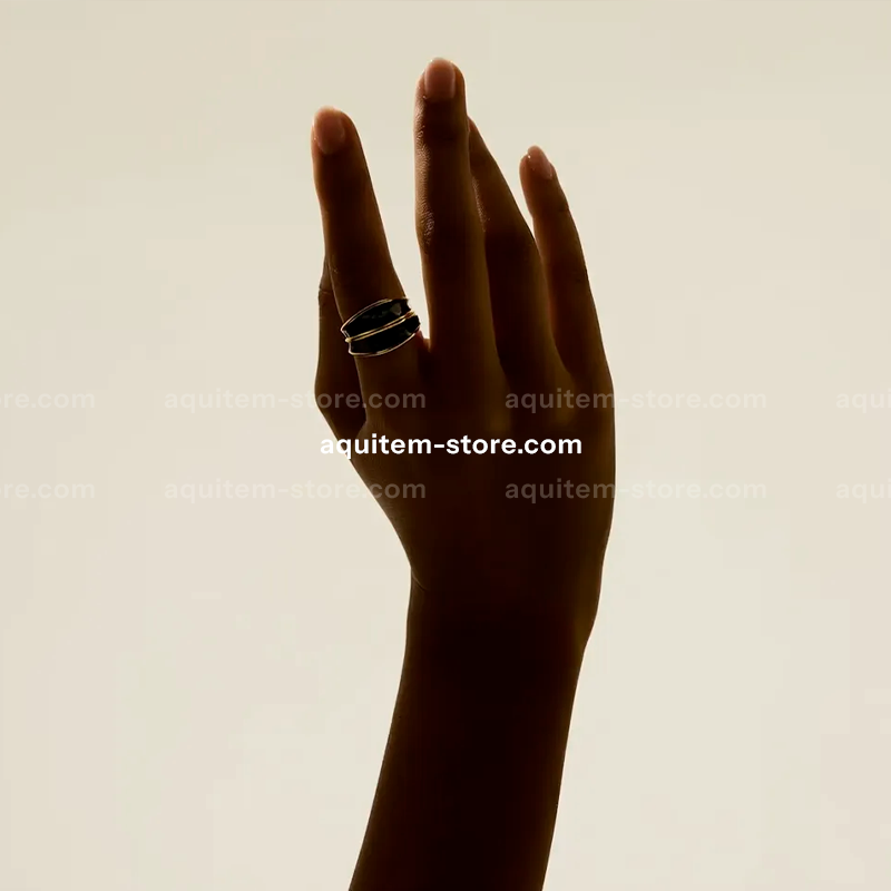 Anel Personalizado Ajustável em Aço Titânio para Mulheres