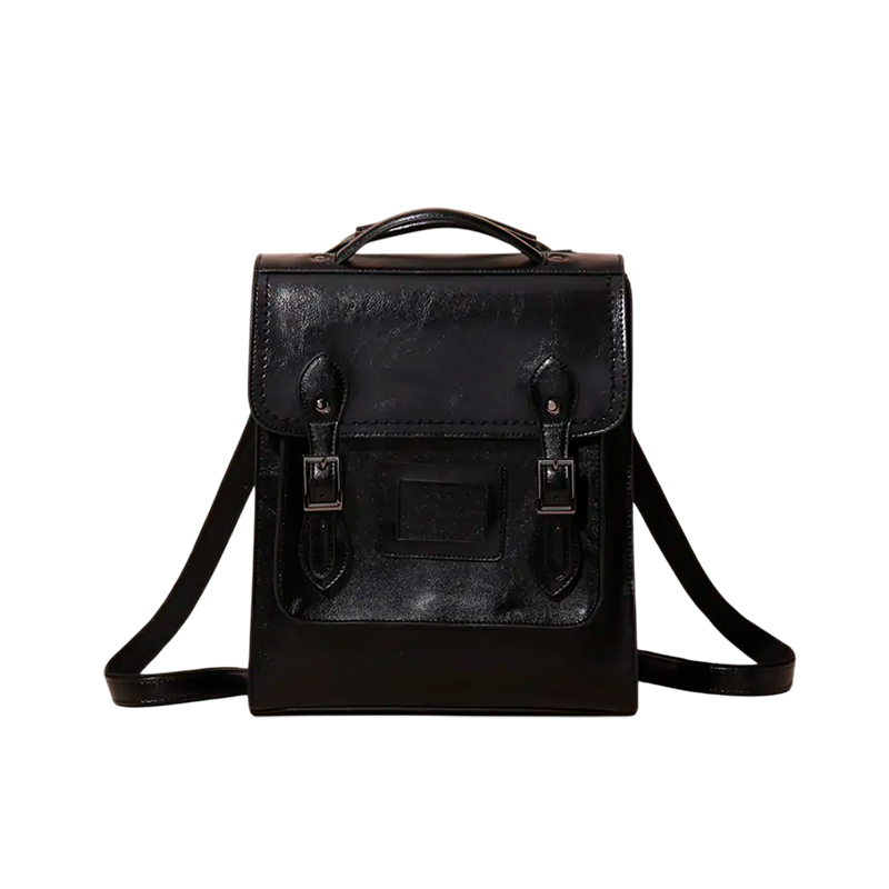 Bolsa Feminina de Couro Legítimo com Acabamento em Cera de Óleo