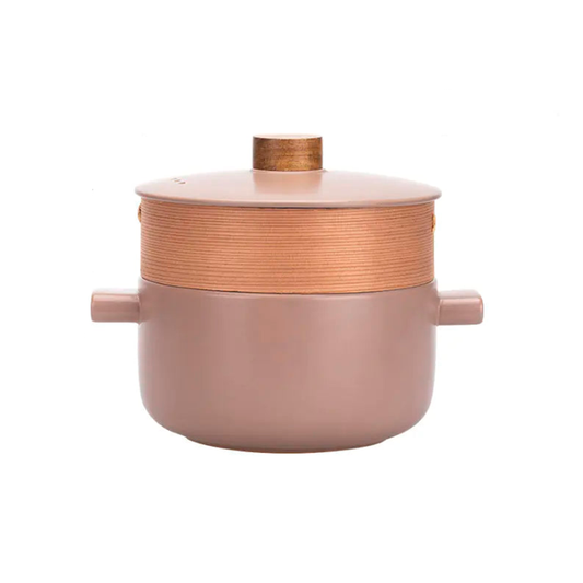 Caçarola de Porcelana de Alta Temperatura Morandi com Vaporizador