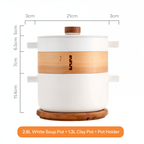 Caçarola de Porcelana de Alta Temperatura Morandi com Vaporizador