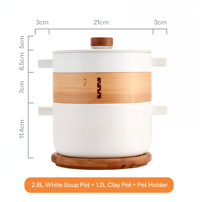 Caçarola de Porcelana de Alta Temperatura Morandi com Vaporizador