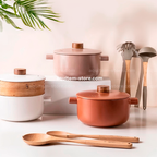 Caçarola de Porcelana de Alta Temperatura Morandi com Vaporizador