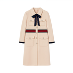 Casaco Longo de Lã ao Estilo Audrey Hepburn