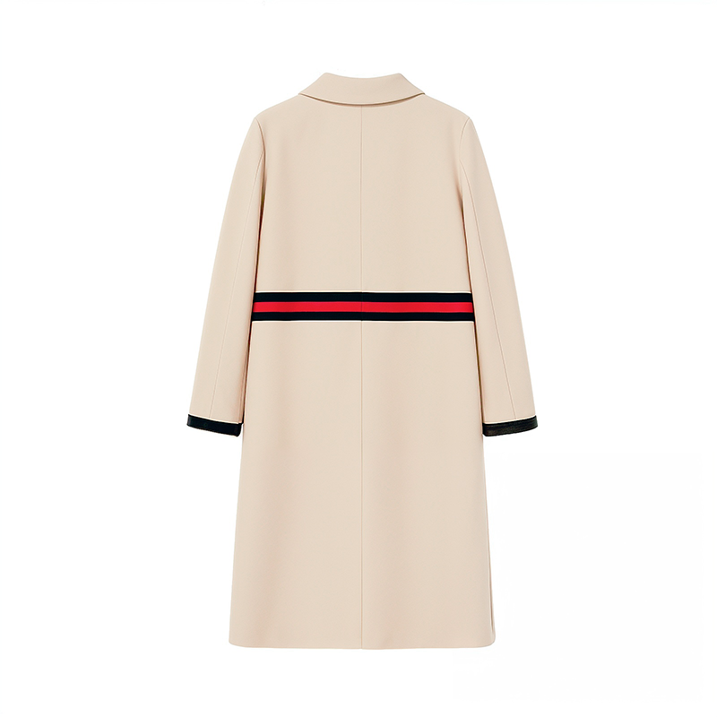 Casaco Longo de Lã ao Estilo Audrey Hepburn