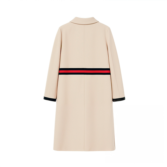 Casaco Longo de Lã ao Estilo Audrey Hepburn