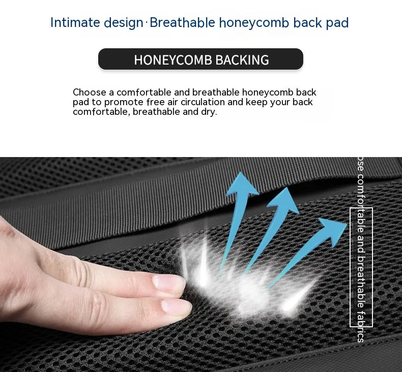 Mochila de Viagem Multifunções com Compressão a Vácuo