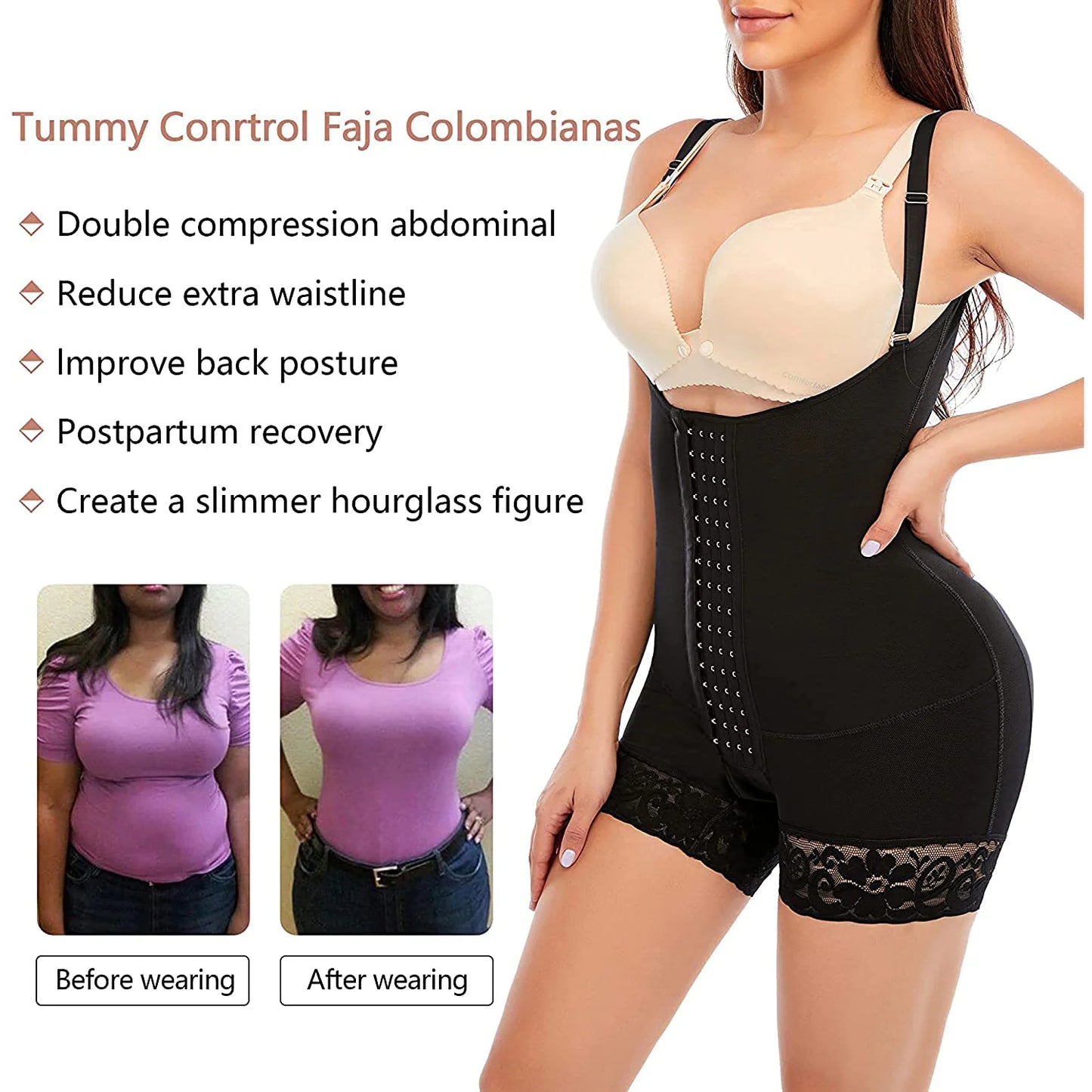Body Modelador de Controle de Barriga