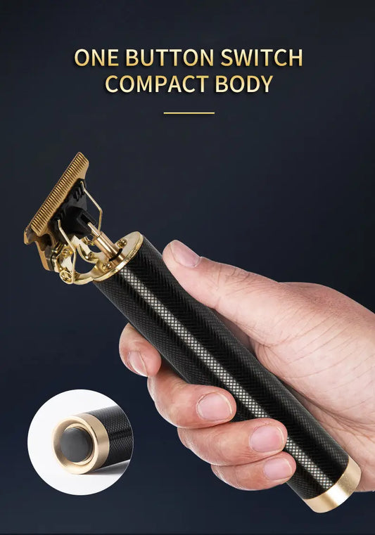 Aparador e Cortador de Cabelo Profissional Grid Black com Lâmina T