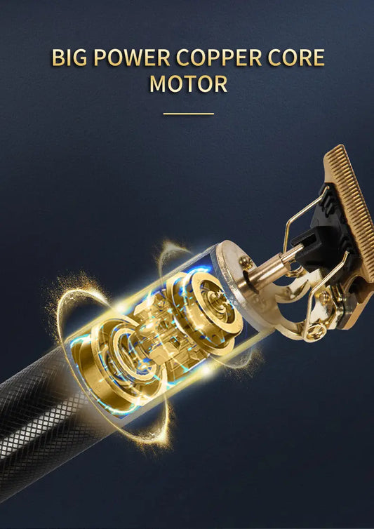 Aparador e Cortador de Cabelo Profissional Grid Black com Lâmina T