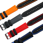 Pulseira de Silicone Bicolor para Atividades Esportivas