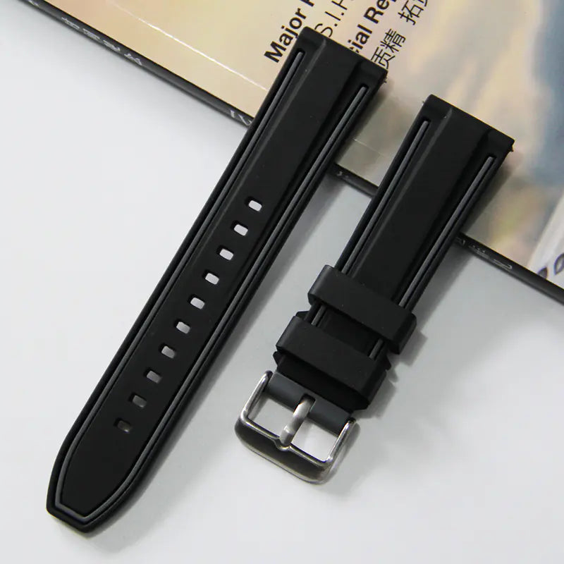 Pulseira de Silicone Bicolor para Atividades Esportivas