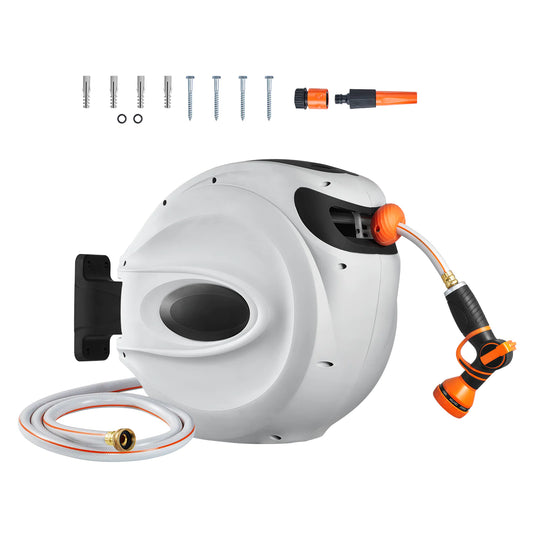 VEVOR Enrolador de Mangueira Retrátil Suporte Giratório para Montagem na Parede