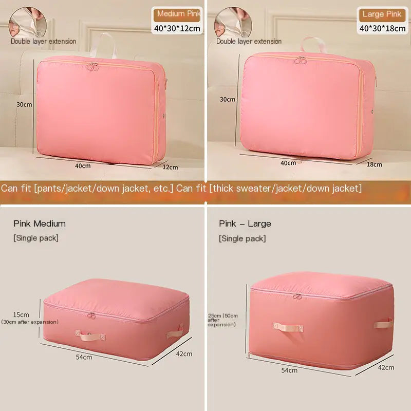 Compact Self-Compressing Travel Bag